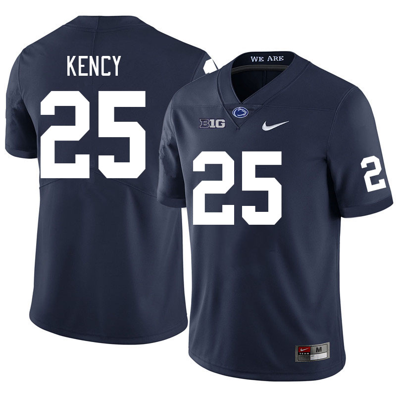Men #25 DK Kency Penn State Nittany Lions College Football Jerseys Stitched Sale-Navy